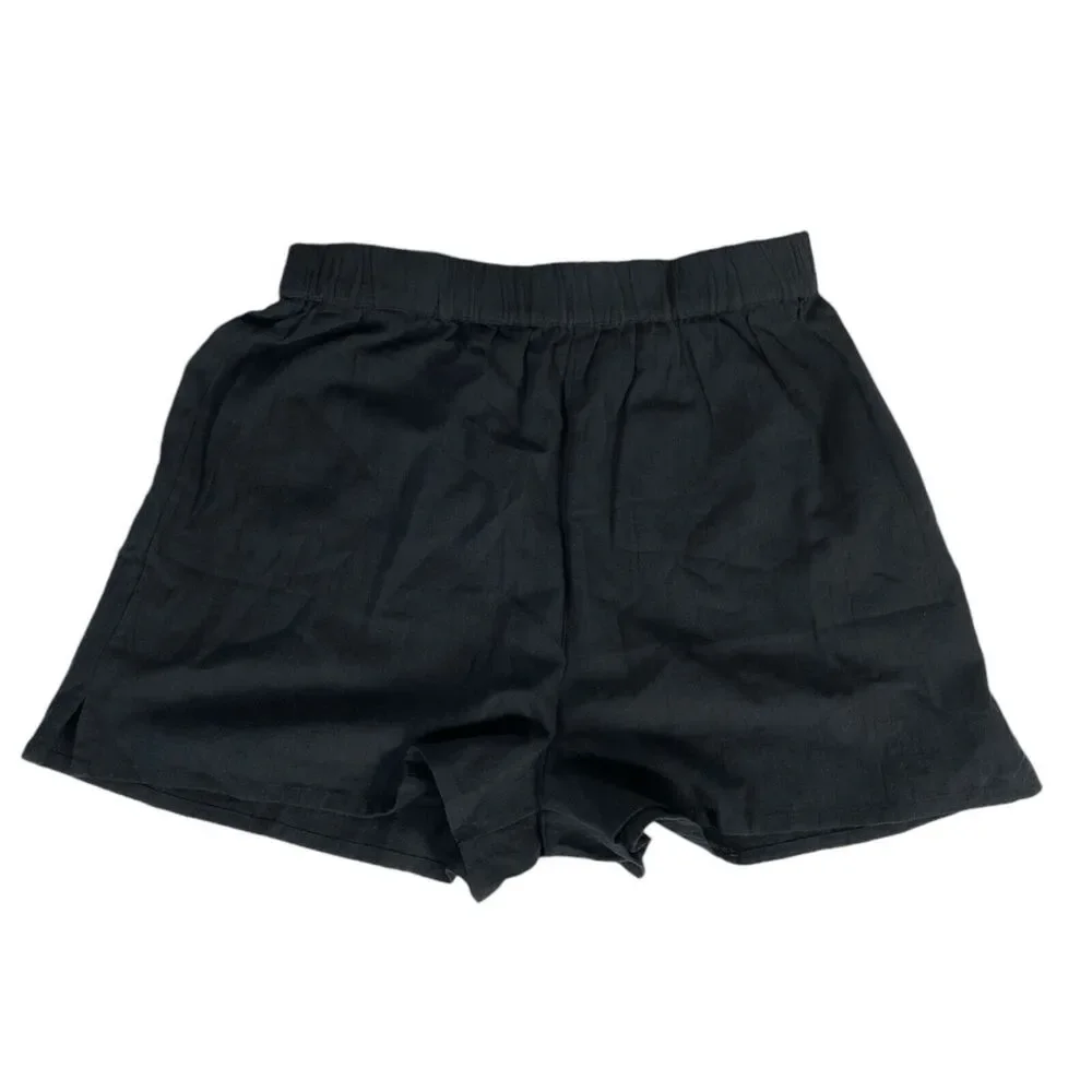 Women’s Asos‎ Design Black Shorts With Pockets Size 8 WP326